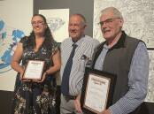 Manilla Historical society members were recognised for their work to preservr the iconic wooden viaduct. Picture by NDL