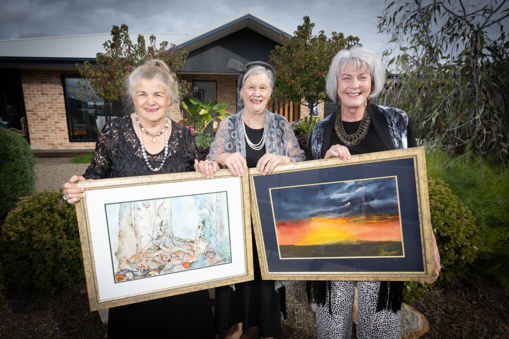 Currabubula Art Show president Judith Edmunds, publicity officer Sally Cronberger and art coordinator Merryn Morris are looking forward to celebrating this year's 60th show. Picture by Peter Hardin