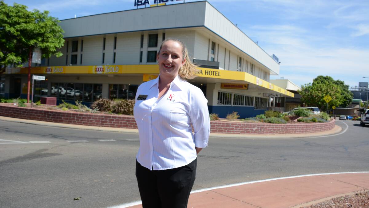 HOPES COME TRUE: Isa Hotel general manager Rachael McCarthy had hoped the Keno winner was a local. And it is. Photo: Chris Burns. 