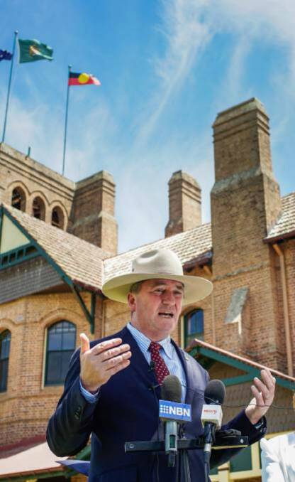 UNDER FIRE: Barnaby Joyce is under fire over the decision to move the AVPMA to Armidale.