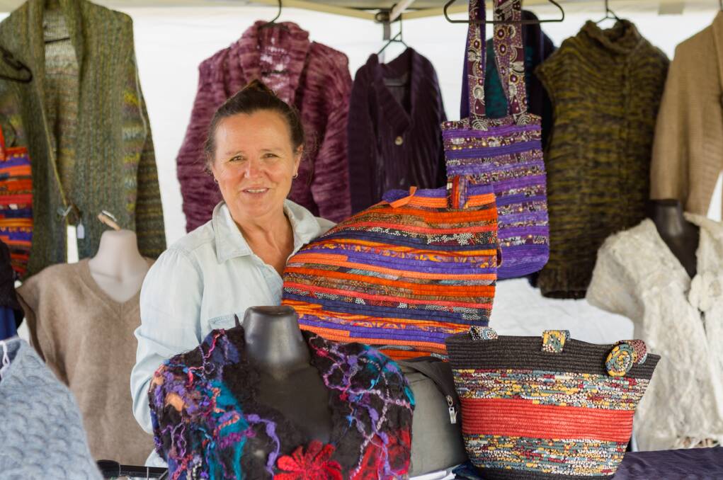 Regional showcase: Sue McMullen and her hand made products from BellaDonna Woolcraft. Photo: Courtesy of Seasons of New England.