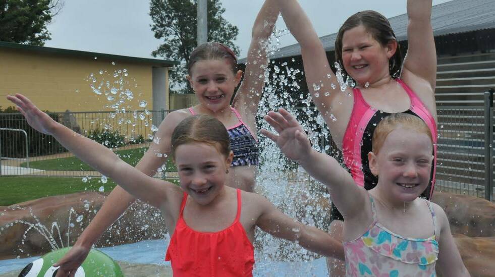 Splash of cash: Polar Bears Club receives more than $11,000 in funding for new storage area at the Guyra Swimming Pool. Photo: Madeline Link.