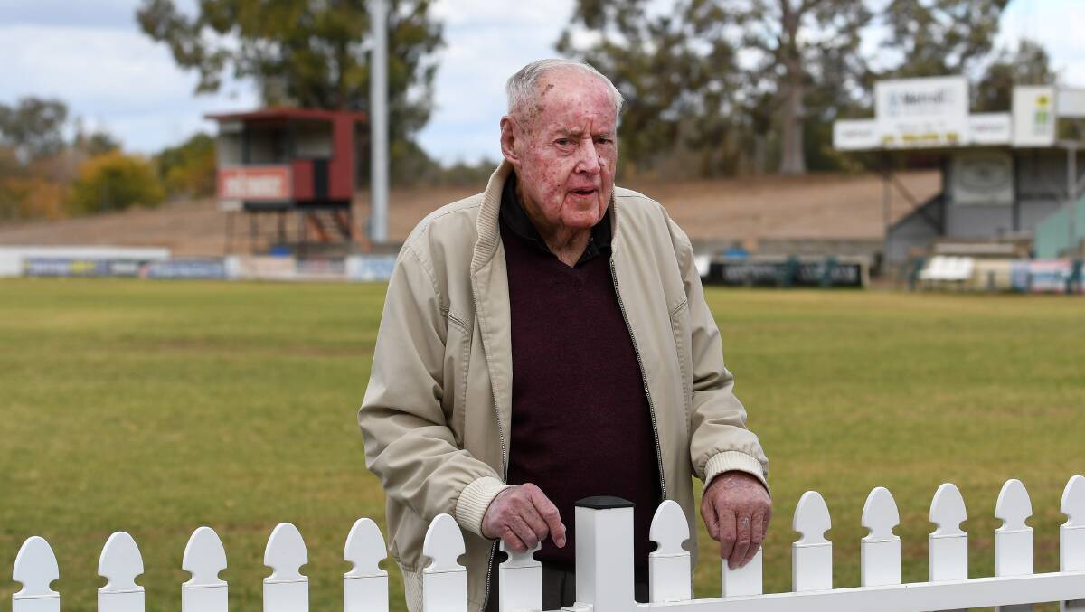 MARK OF RESPECT: Jack Woolaston, at the ground named after him, was a Face of Tamworth from July. Photo: Gareth Gardner
