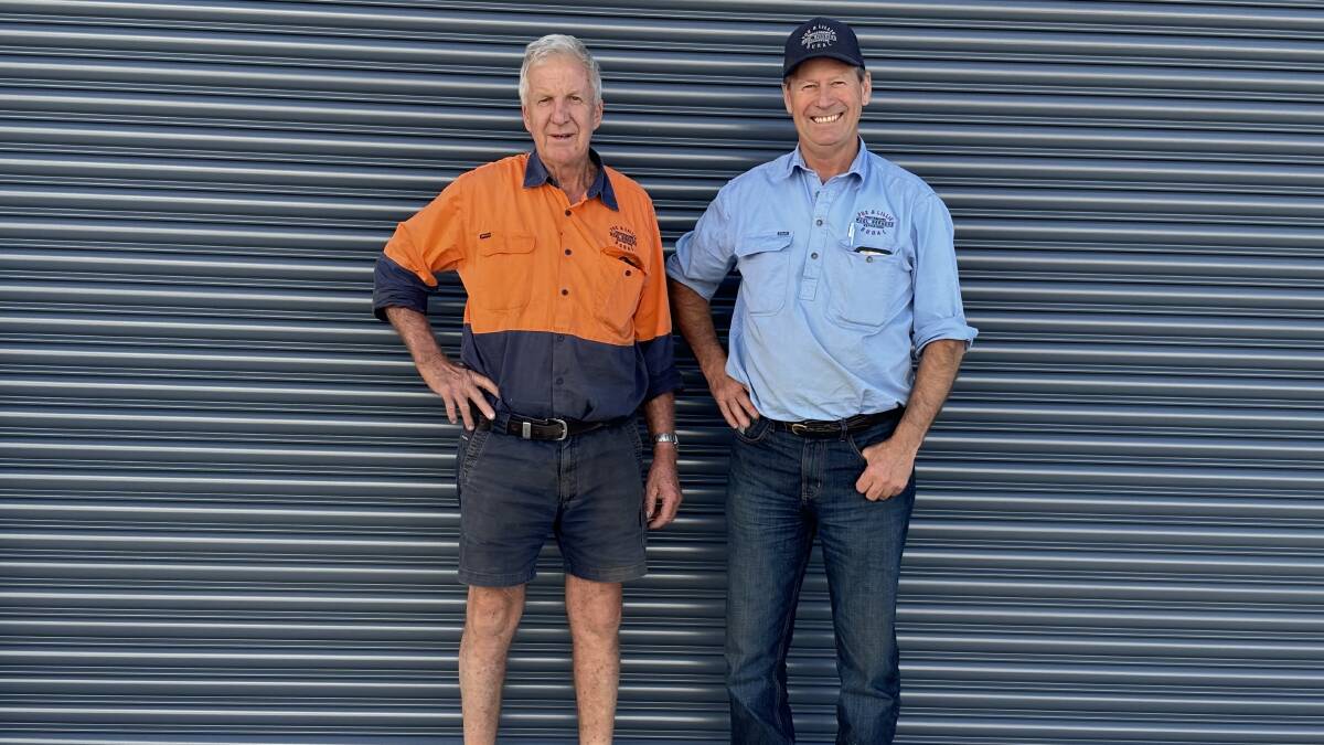 Fox & Lillie Rural Tamworth store person Bill Northey and Tamworth store manager David Hallam. Picture supplied.