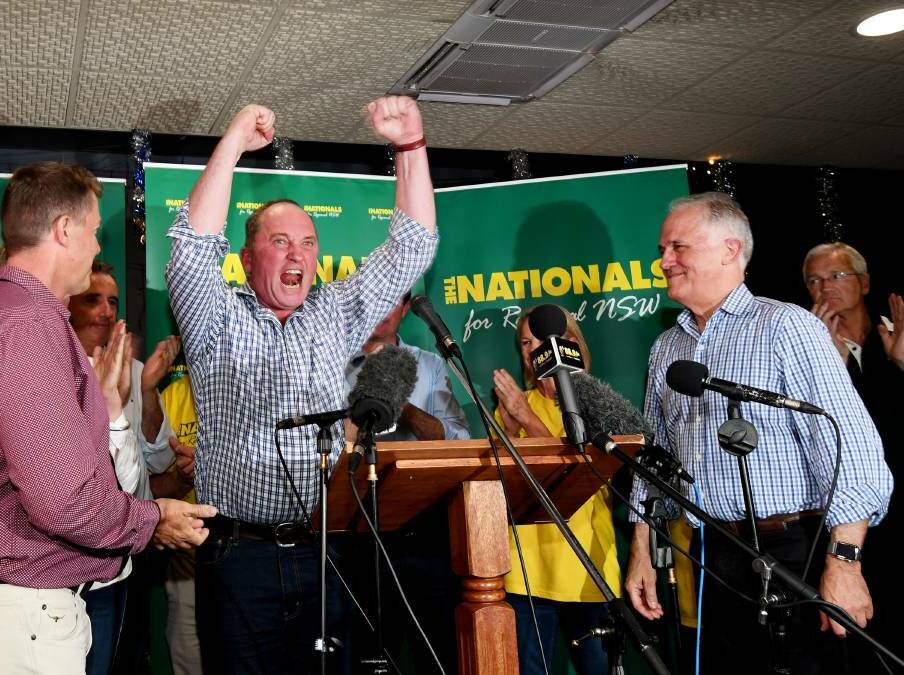 Barnaby Joyce reclaims the seat of New England in the December 2017 by-election.