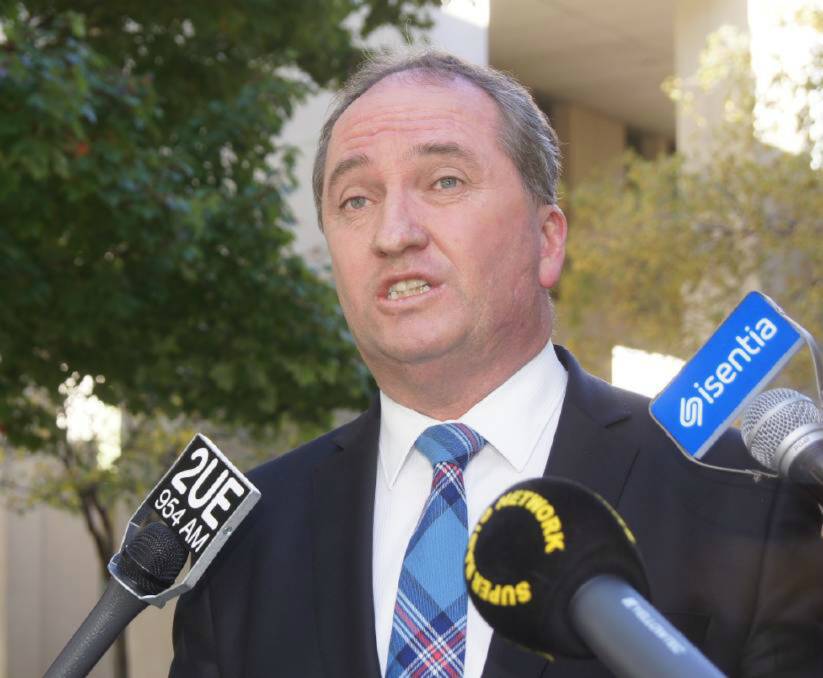 Embattled Nationals leader and Deputy Prime Minister Barnaby Joyce.