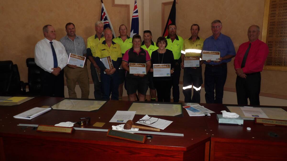 Recognition: Staff gathered for the awards ceremony last week. Photo: Supplied