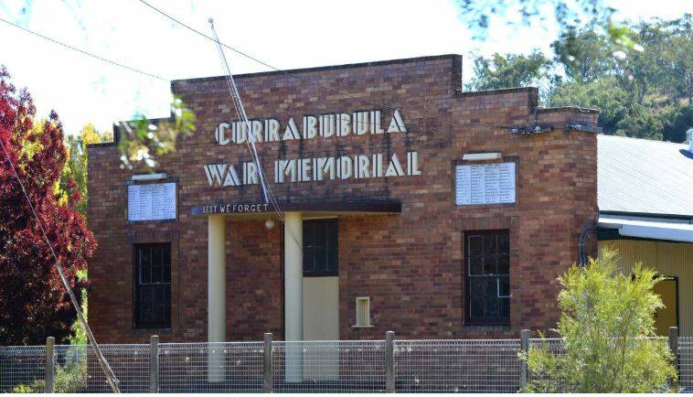 Upgrade: The Currabubula War Memorial hall is a focus of the local community. 