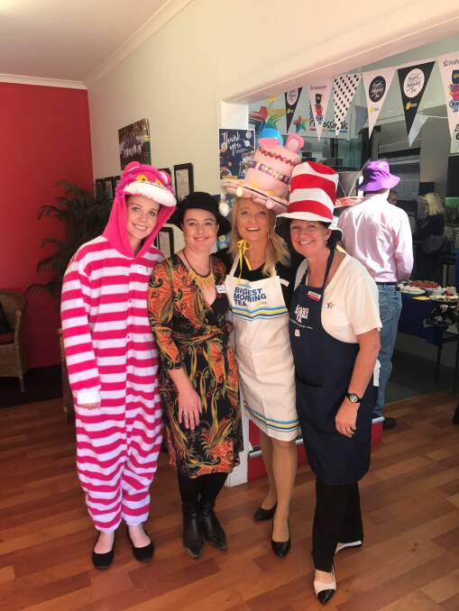 Steph, Katie, Helen and Janine get into the spirit of Australia's Biggest Morning Tea.