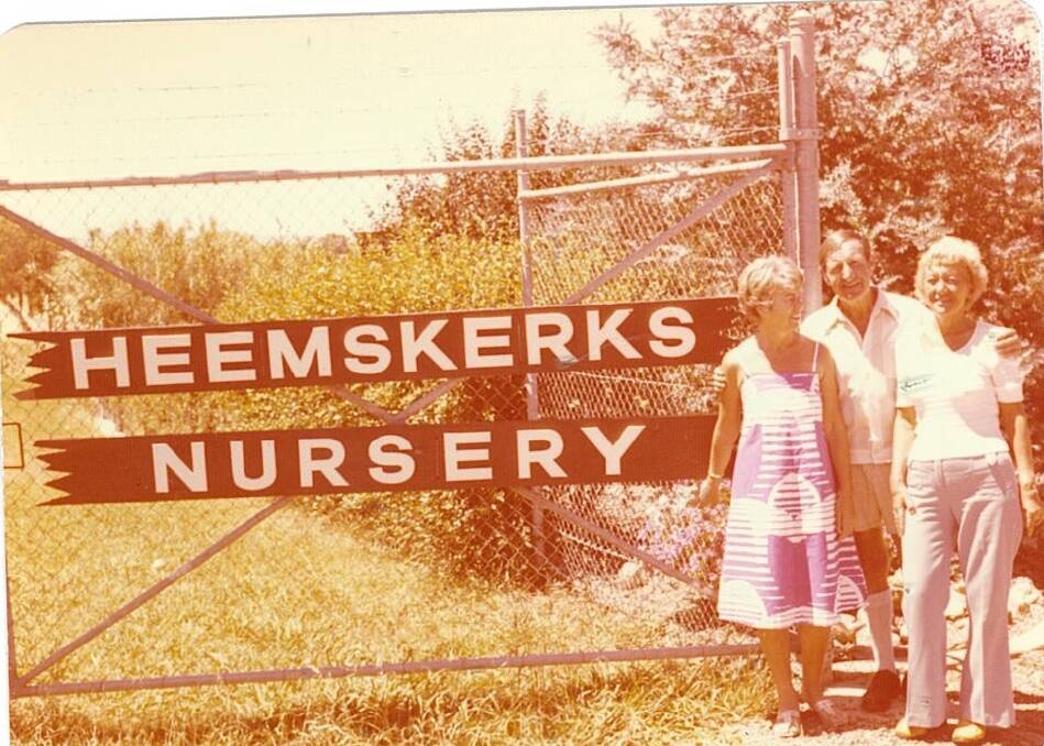 TRIP DOWN MEMORY LANE: In the 1970s a family friend, Tinkie, with Jake and Alida Heemskerk.