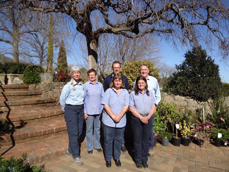 TODAY: Staff (from left) Belinda Taylor, Sandra Holmes, Jenny George and Rosland Wagestaff with Deon and Peter Heemskerk (back).