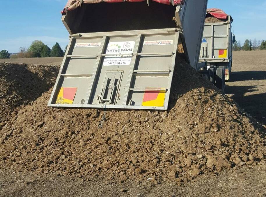 Manure: Fertile Farm director Julian White said the medium- and long-term benefits of spreading poultry and cattle manure was now becoming more obvious.