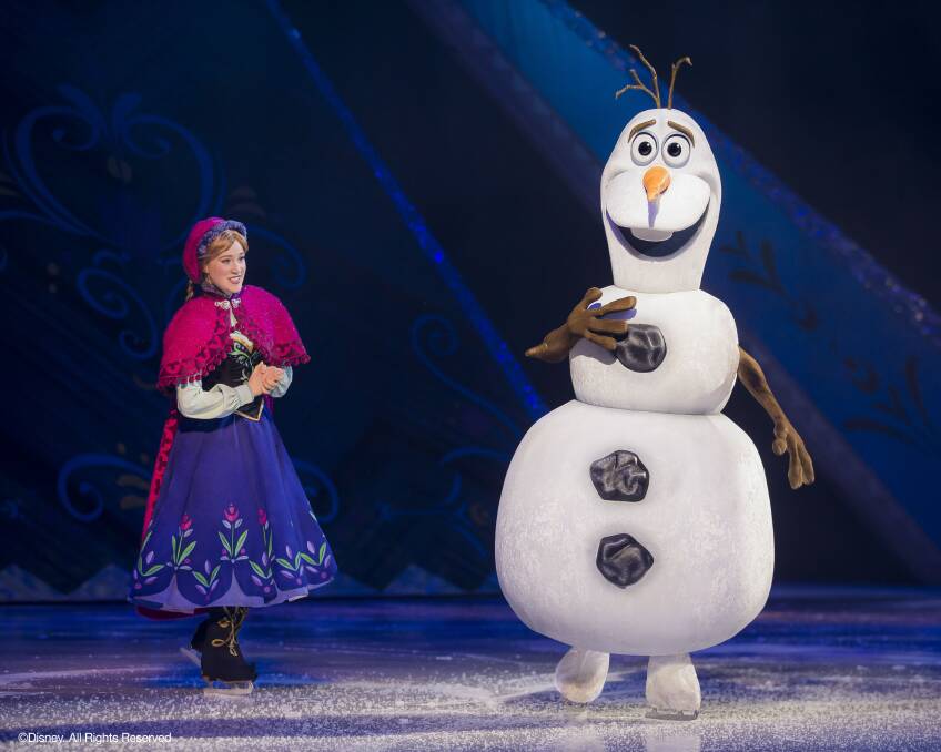 POPULAR: Anna and Olaf in a scene from Disney On Ice presents Frozen.