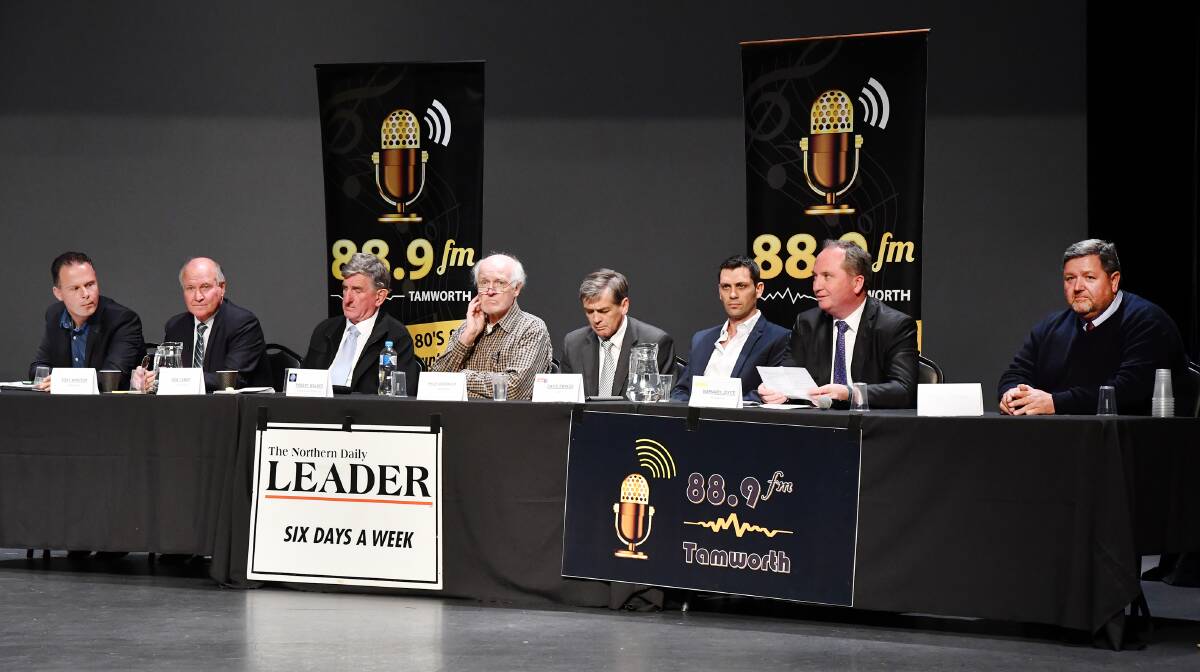 LAST TIME: The 2016 candidates at a public debate organised by the local media. Photo: Barry Smith