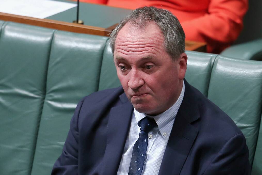 ANOTHER BLOW: The hits keep coming for Barnaby Joyce. Photo: Alex Ellinghausen