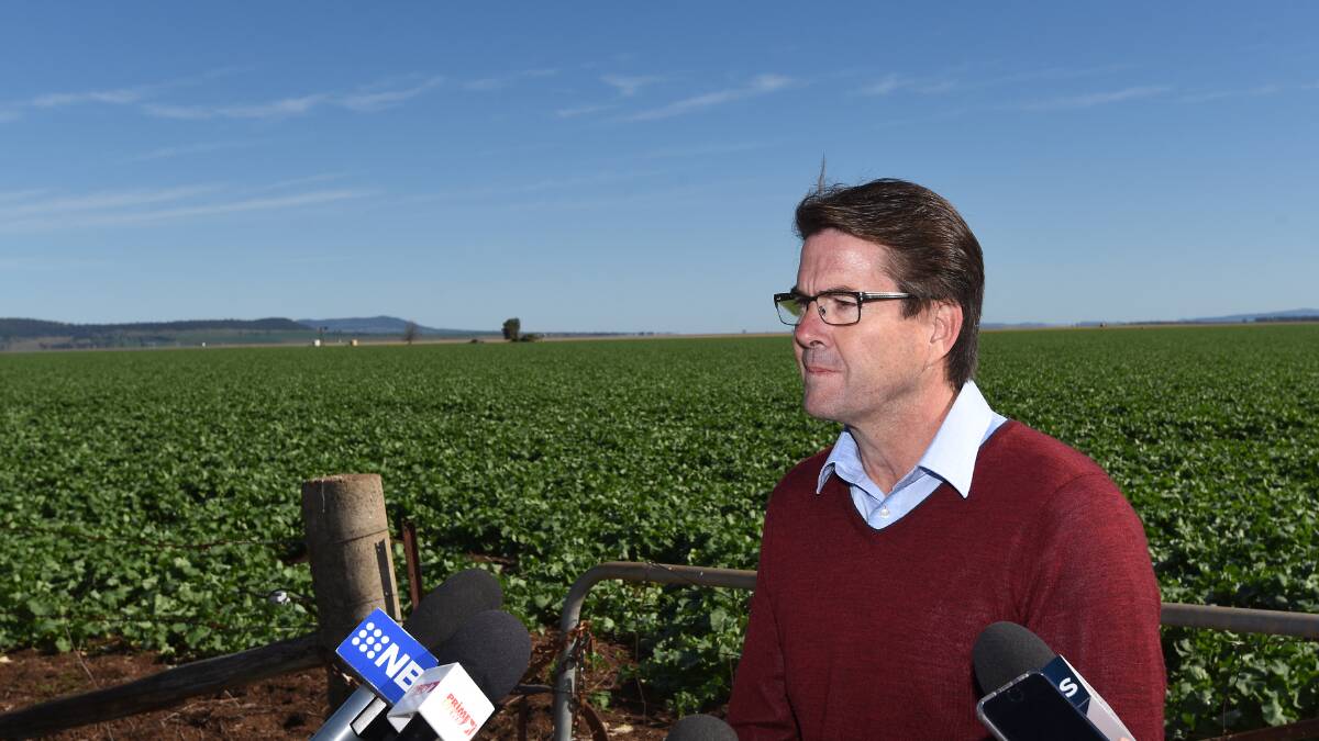 Kevin Anderson on the Liverpool Plains last year, when the government bought back the whole BHP Caroona mine.