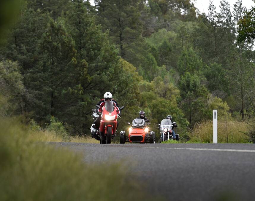 ONE OF A KIND: The Oxley Highway attracts riders from across the nation, most of whom stop at Walcha. Photo: Gareth Gardner 210916GGA04