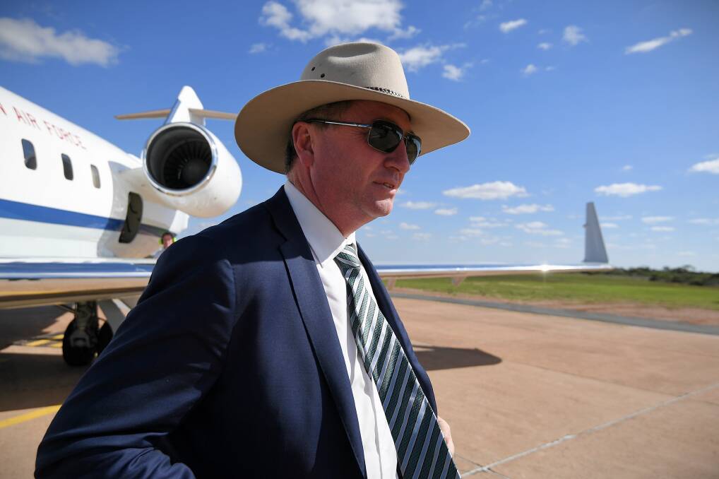 JETTING OUT: Of all the cabinet ministers, the New England MP spent the most nights in Canberra during while parliament wasn't sitting.