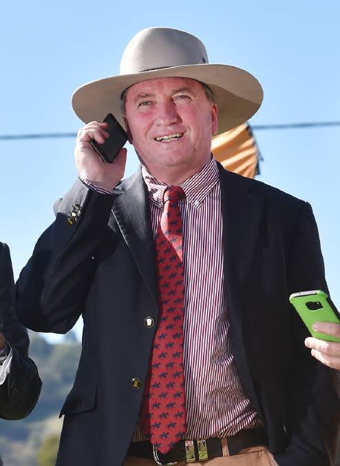 COVERAGE: Barnaby Joyce say he's fighting for better mobile reception.