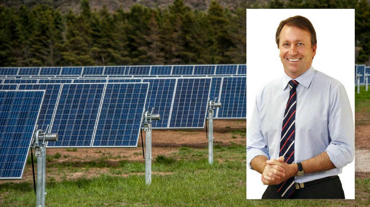 BRIGHT FUTURE: Kevin Humphries is backing solar in his electorate.