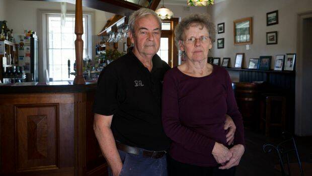 Garry Fairley, a chef and baker, and Suesann Long, the publican, at The Walcha Road Hotel. Photo: Janie Barrett