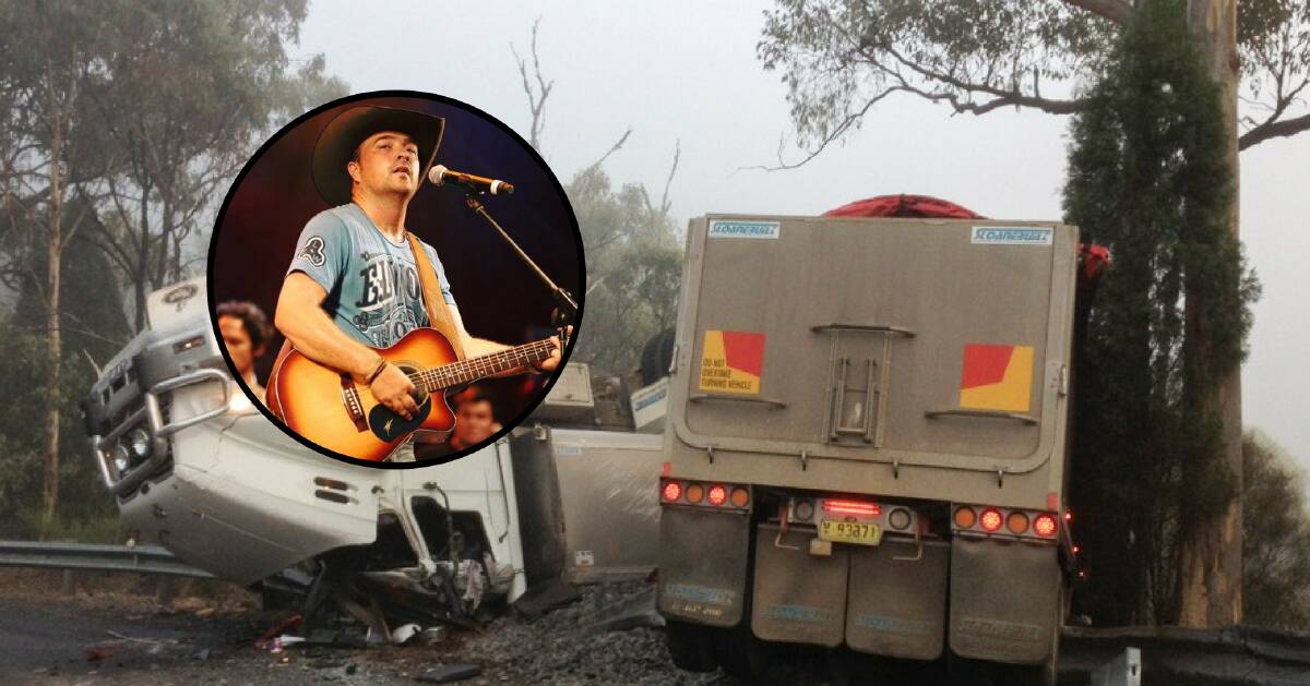 Country music artist’s horror crash used as warning to drivers
