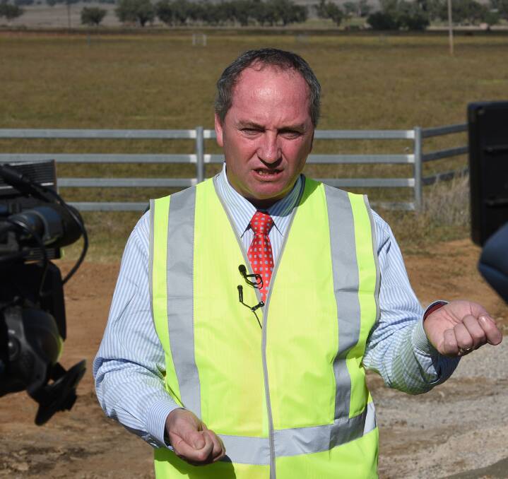 NEARLY THERE: The Inland Rail as been a long-term goal for Barnaby Joyce.