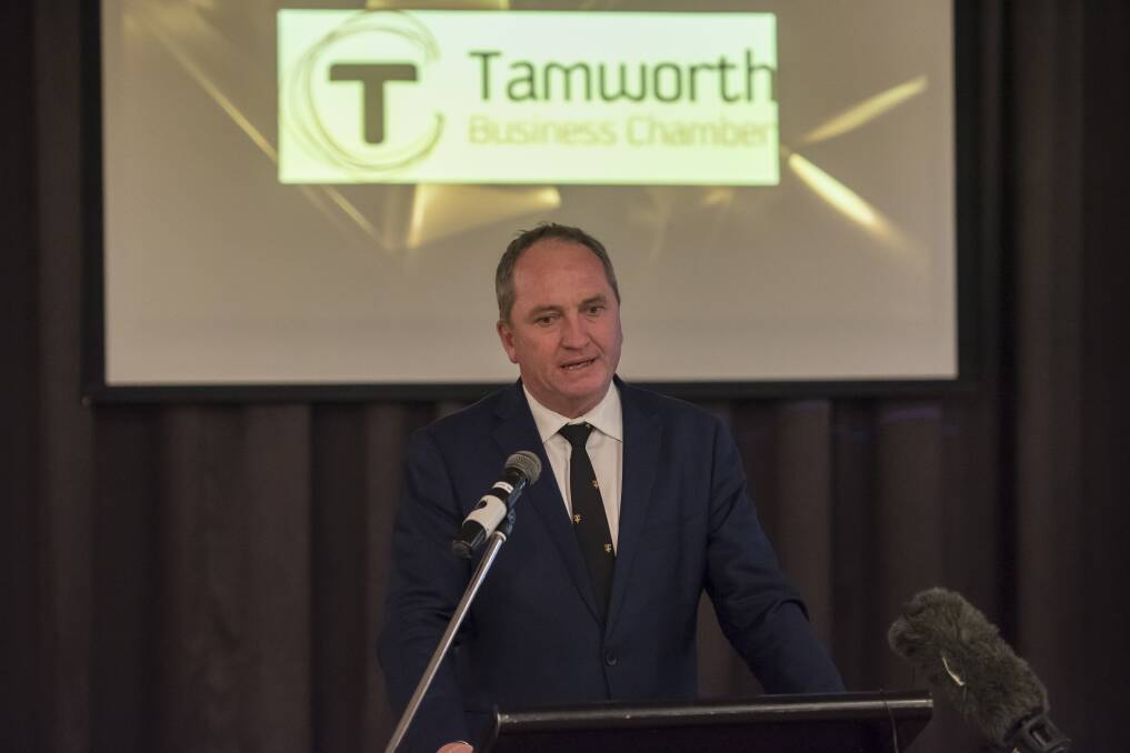 LOOK NORTHWARD: Barnaby Joyce said he expected Tamworth to emulate Toowoomba's growth . Photo: Peter Hardin