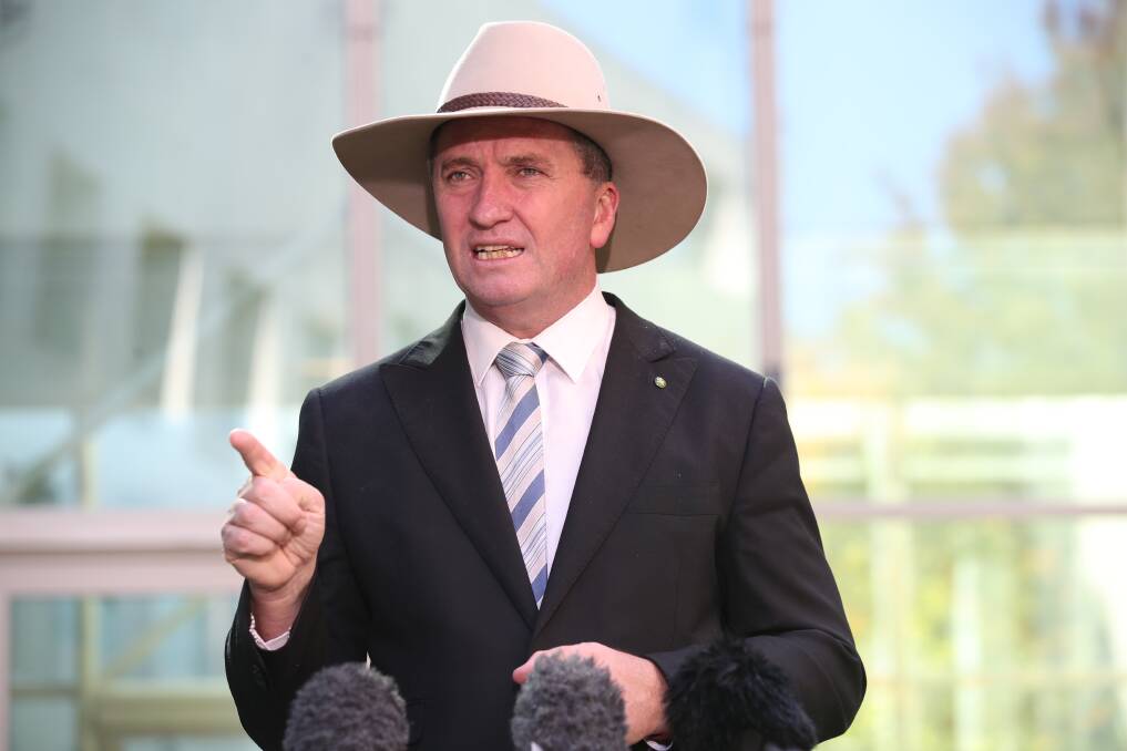 ADVICE: Barnaby Joyce says the report is to guide, not to rule.