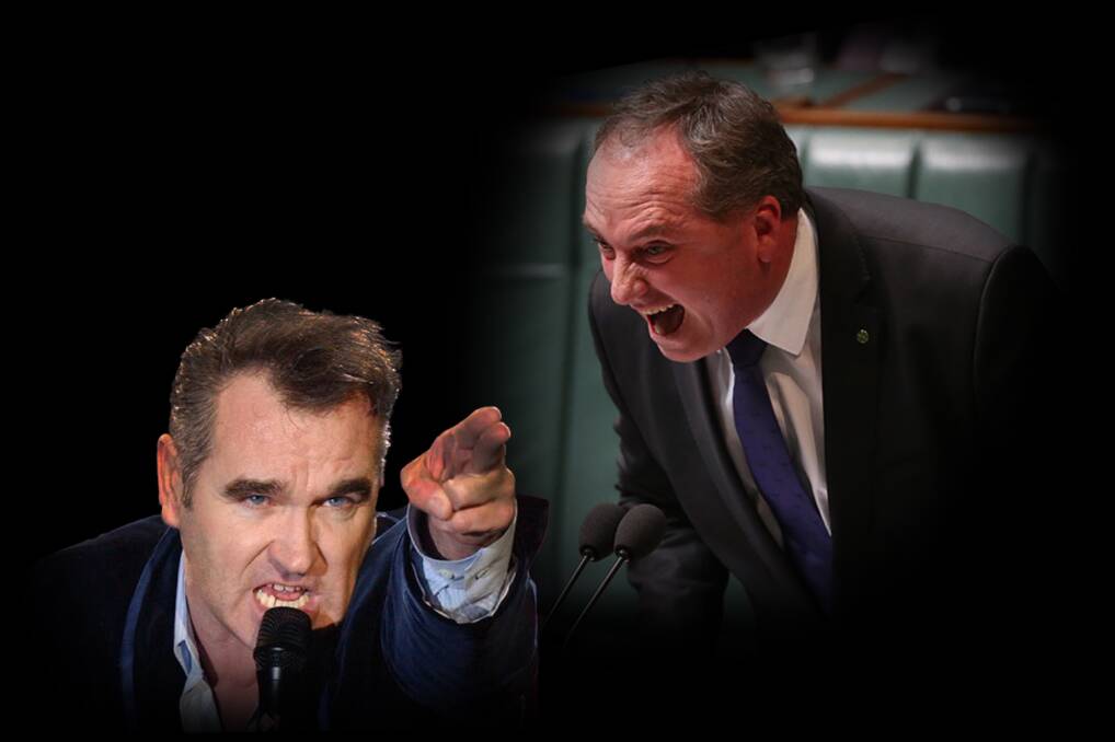 CATTLE CRITISM: Morrissey has taken aim at Barnaby Joyce, over his support of the live cattle industry.