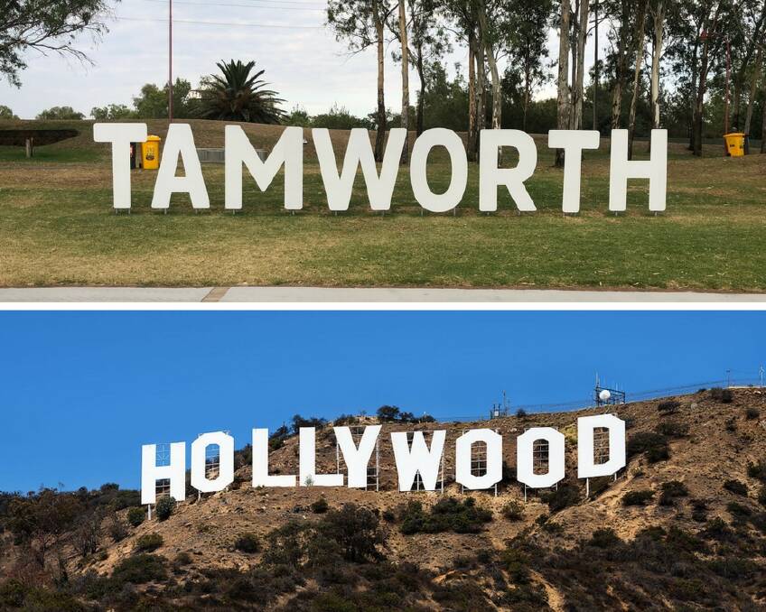 Does Tamworth need HOLLYWOOD sign? The smaller version above comes out during Country Music Fesitval every year.