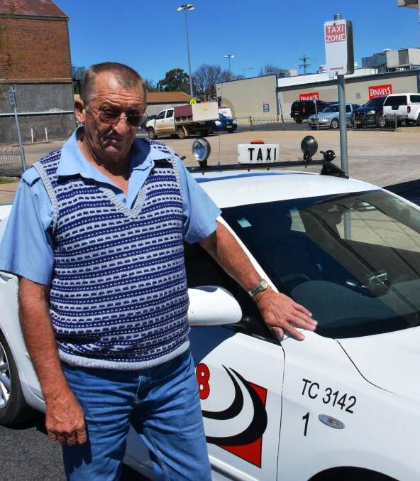 Not happy: New England cab owner Peter Croskell is one of many drivers across the region angry at the "unfair" cost of his CTP insurance, after premiums jumped.