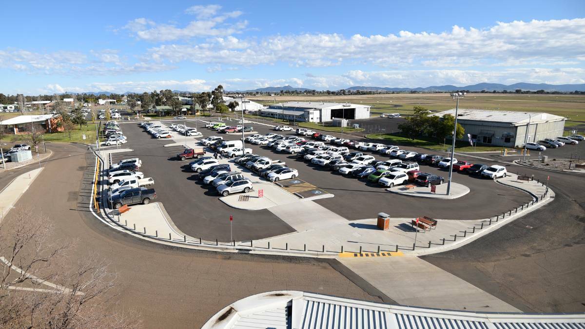 In court: Police allege Eykamp threatened Tamworth Airport security.