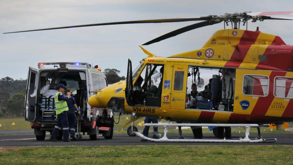 Teenager flown to hospital after crash