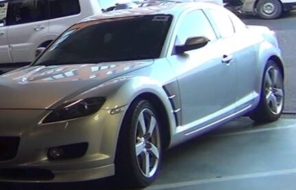 Confiscated: Police have seized a Mazda RX8 which they will apply to be forfeited as proceeds of crime. 