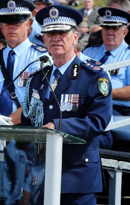 Standing tall: NSW Police Commissioner Andrew Scipione.