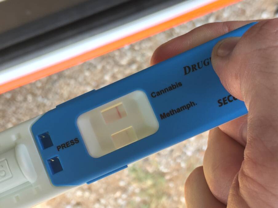 Roadside test: The 'lick-stick' used by police to test drivers. Photo: Breanna Chillingworth