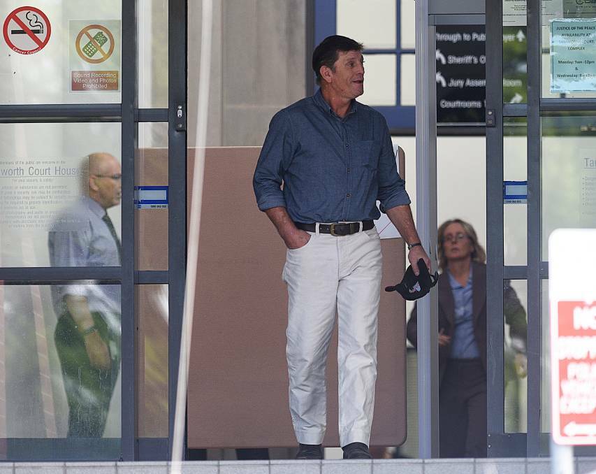 Date set: Raymond Harland Hubbard leaves Tamworth court this year after appearing on charges stemming from a backyard explosion. Photo: Gareth Gardner
