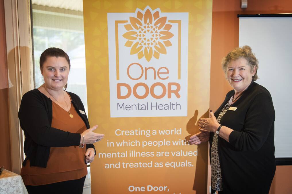 Doors open: Sharon Freebody and Joyce Vernon at the launch of the re-branded service in Tamworth. Photo: Peter Hardin