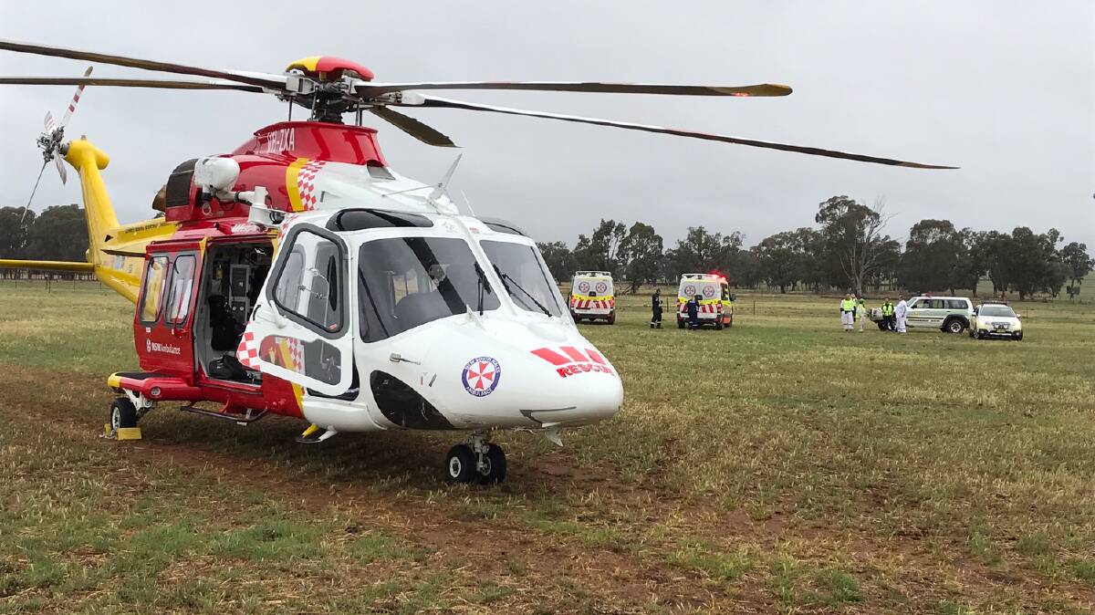 Missions: It was one of two Inverell call outs for the helicopter on Thursday night.