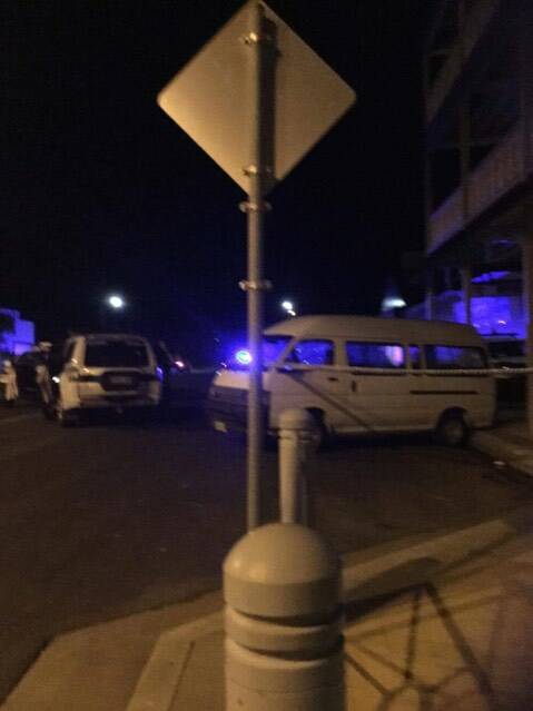 Crime scene: Police have cordoned off part of the Imperial Hotel in Rose St, Wee Waa on Tuesday night after a police operation. Photo: Supplied