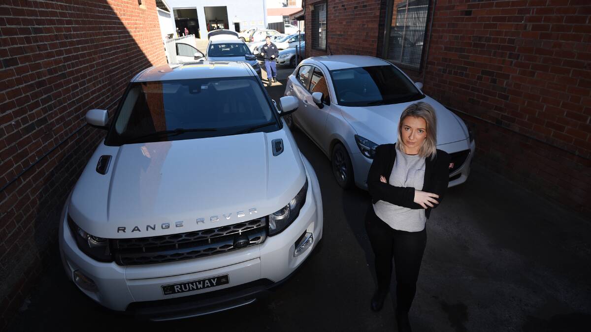 FRUSTRATED: Runway director Chantel Quinn was one of eight car owners targeted by a lone thief on Tuesday afternoon. Photo: Gareth Gardner