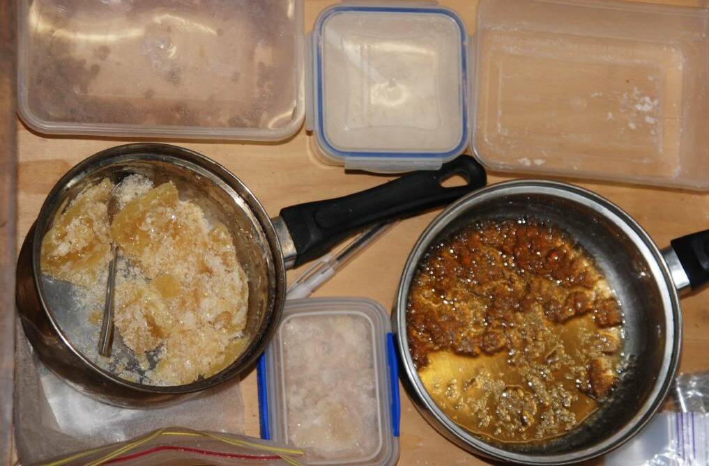 Supply charges: Some of the goods seized from inside the Bithramere home during the raid in September, 2015. Photo: Breanna Chillingworth