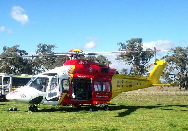 Call outs: The Westpac Rescue Helicopter was tasked from Tamworth to two missions on Saturday. Photo: Westpac Rescue Helicopter Service