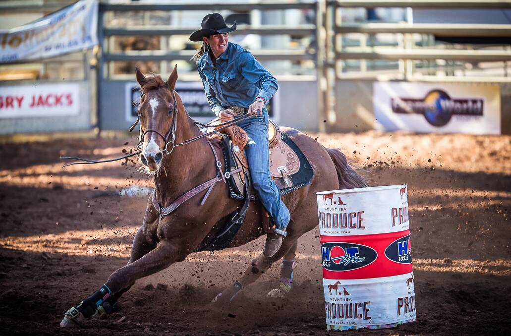 EYE ON PRIZE: Moree cowgirl Wendy Caban will be looking for success at the K Ranch Timed Events Rodeo at Mt Hunter on Saturday. Photo: www.stephenmowbrayphotography.com