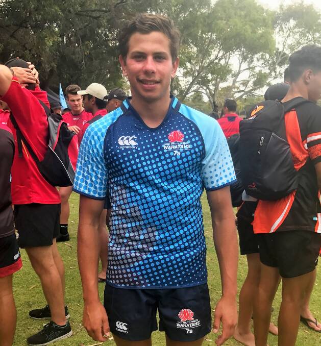 DREAM COME TRUE: Percy Duncan represented New South Wales in the NSW Waratahs white team at the National Youth Sevens Championships recently.