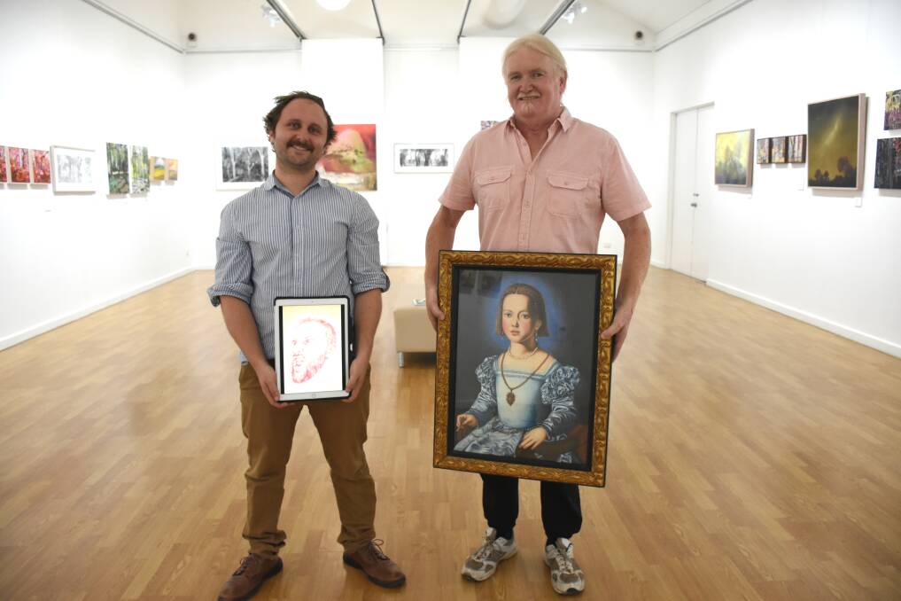 VISION: Artists Danny Stanley and Peter Stewart are preparing to showcase their works at the Creative Arts Gallery. Photo: Supplied