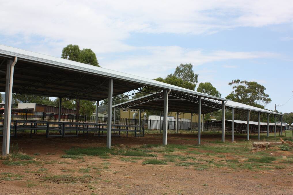 The new stable blocks are being outfitted by the Gunnedah Show Society.