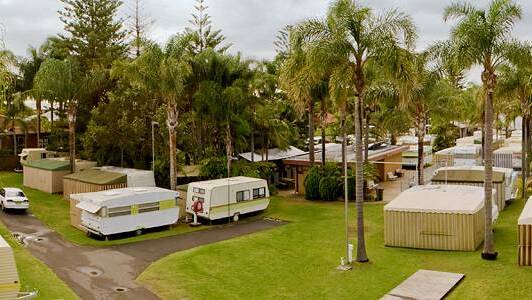 CABIN FEVER: A new family tourist park featuring a mix of caravan sites and permanent cabins could be built near Mount Panorama in coming years. This image is from the Blue Bay Camping and Tourist Park on the NSW Central Coast.