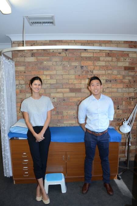 READY TO GO: New Gunnedah GP registrars Nicole Bartos and Matthew Chan are excited to engage with the Gunnedah community in their new roles. Photo: Billy Jupp